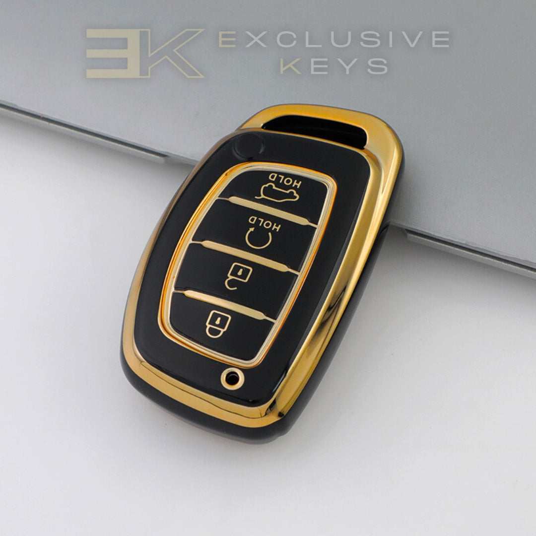Hyundai غطاء المفتاح الذكي – 4 أزرار (Remote Start + Trunk)