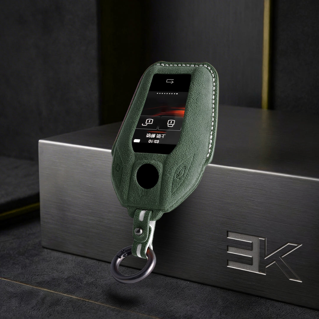 BMW Key Fob Cover — Official Alcántara® | i4, iX, X5, 5 Series & More