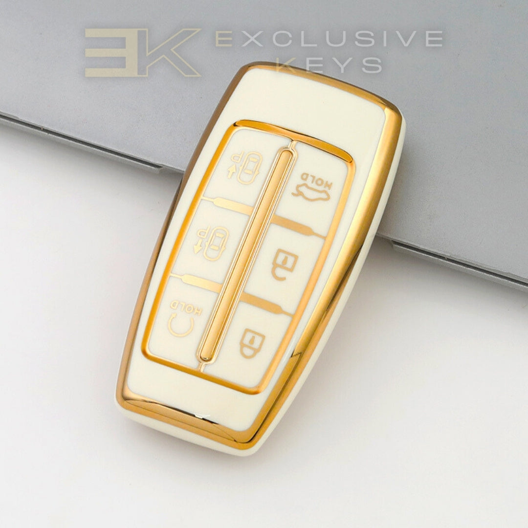 Genesis 6-Taste Key Fob Cover – Remote Start & Parking Assist Version
