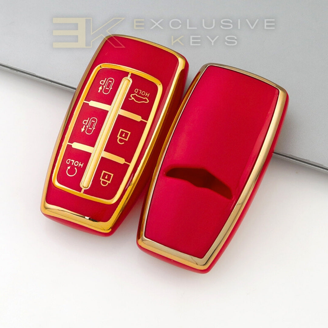 Genesis 6-Taste Key Fob Cover – Remote Start & Parking Assist Version