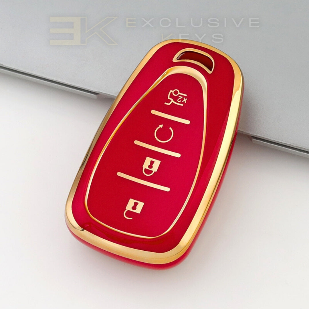 Chevrolet Smart sleutelcover – 4 knoppen (Remote Start + Trunk x2)