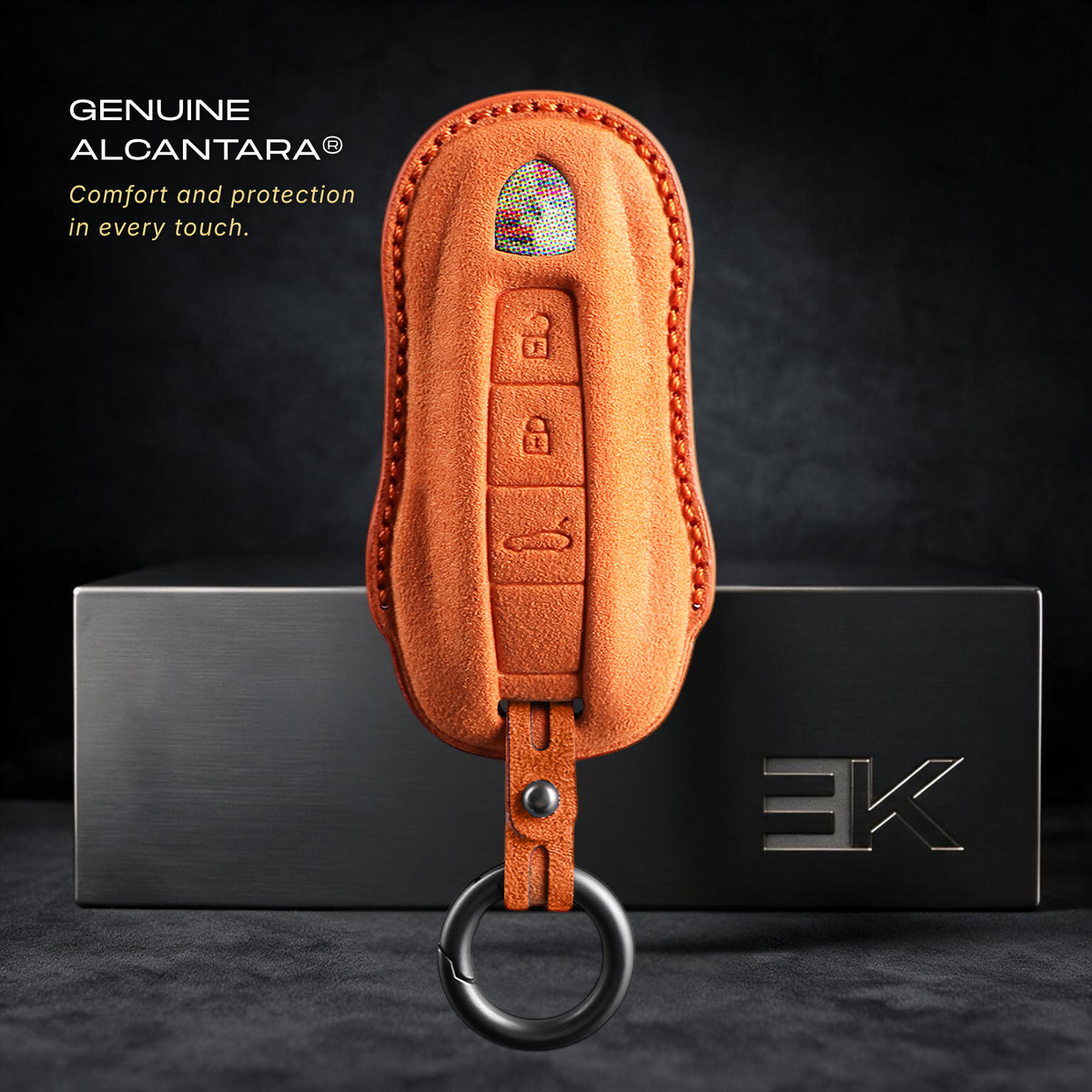 Porsche Sleutelhoes — Officieel Alcántara® | 911, Cayenne, Macan & More