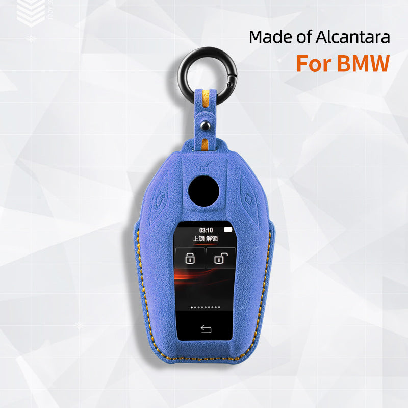BMW Key Fob Cover — Official Alcántara® | i4, iX, X5, 5 Series & More