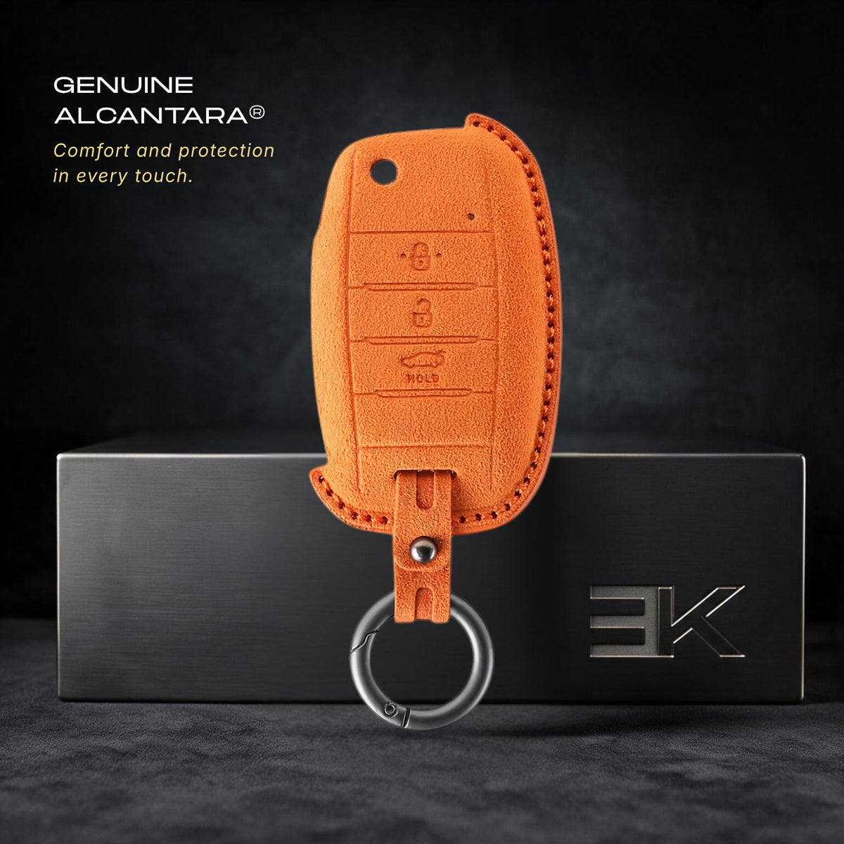 Kia Key Fob Cover — Official Alcántara® | K5, K8, Stinger & More