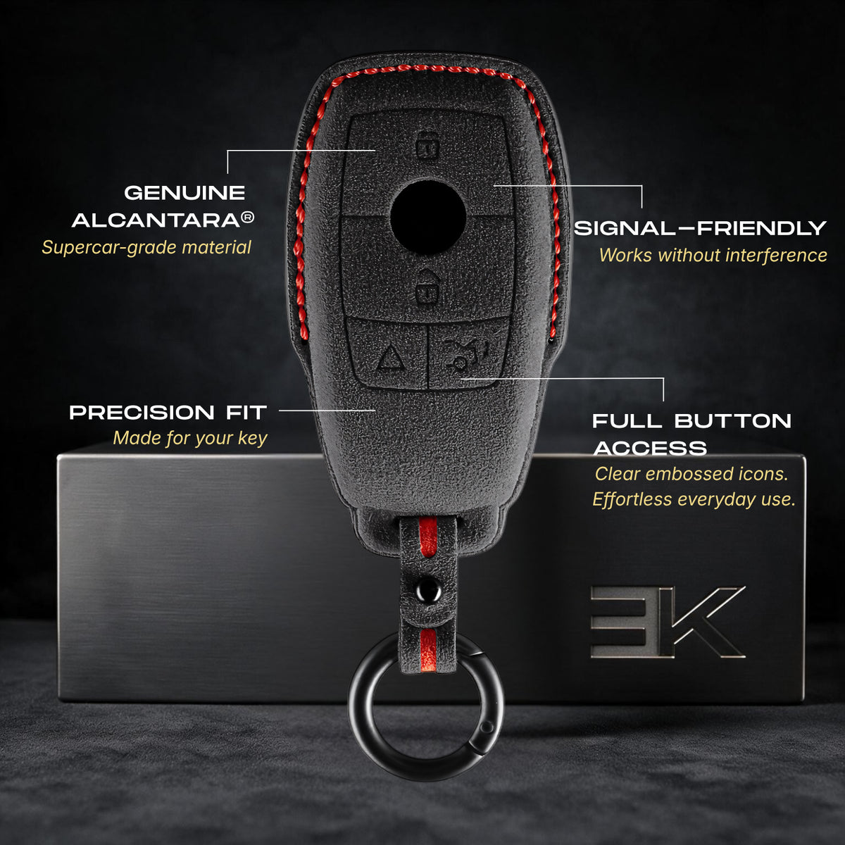 Mercedes Key Fob Cover — Official Alcántara® | GLC, GLE, GLS & More