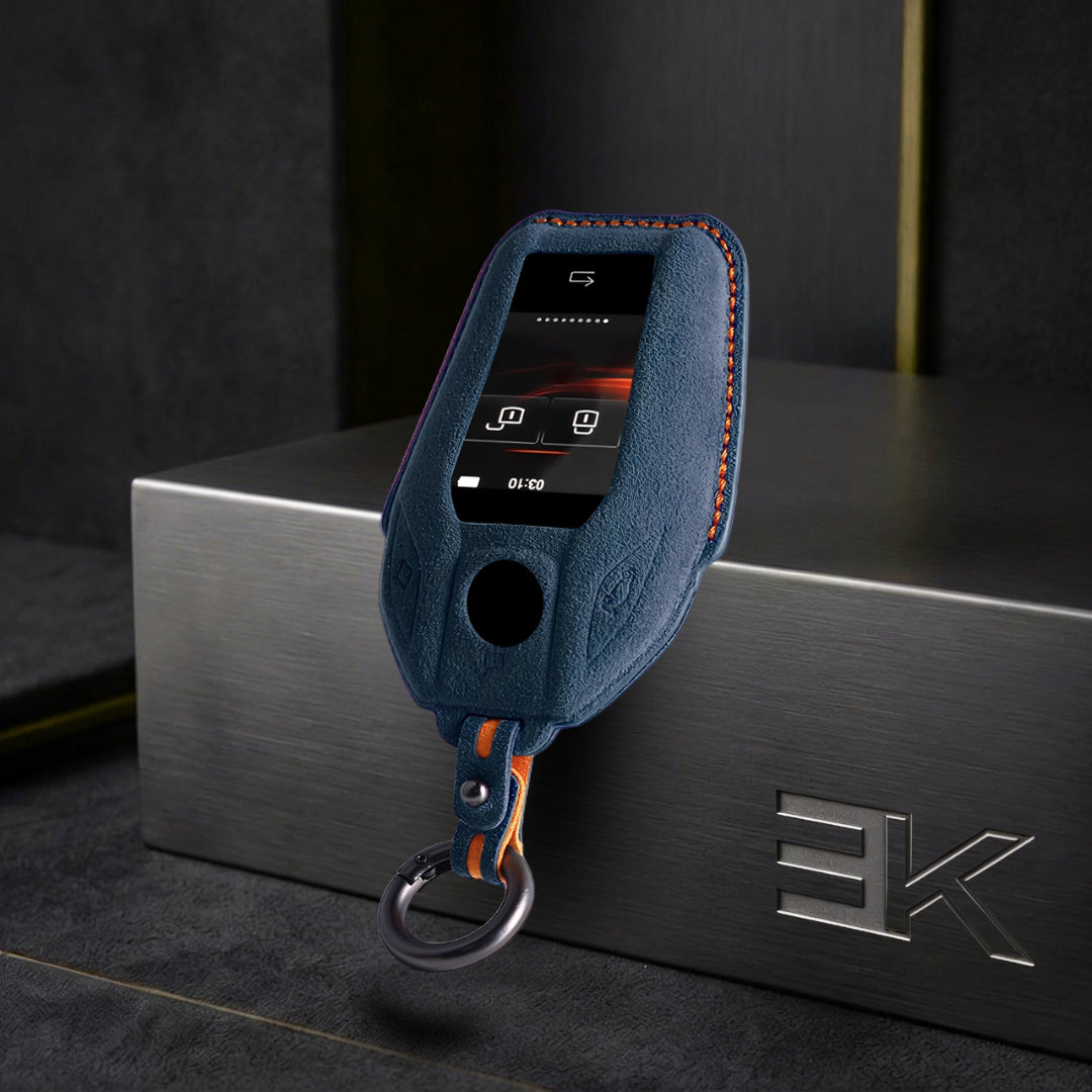 BMW Key Fob Cover — Official Alcántara® | i4, iX, X5, 5 Series & More