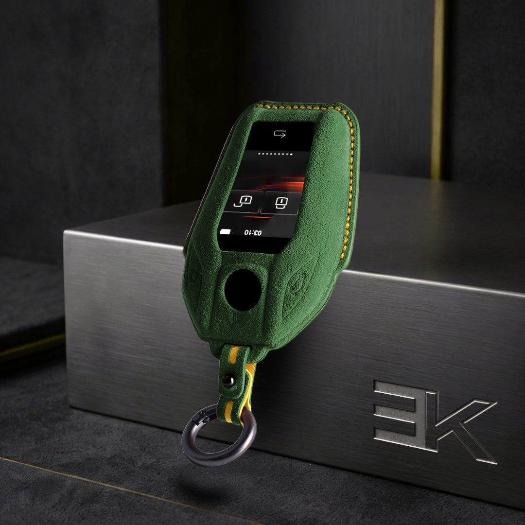 BMW Key Fob Cover — Official Alcántara® | i4, iX, X5, 5 Series & More