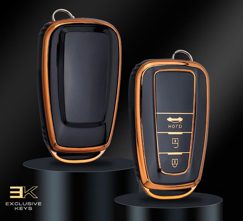 Etui do Toyota Corolla, Prius, Camry, CHR, C-HR, RAV4, Altis, Land Cruiser y Prado (3 Buttons)