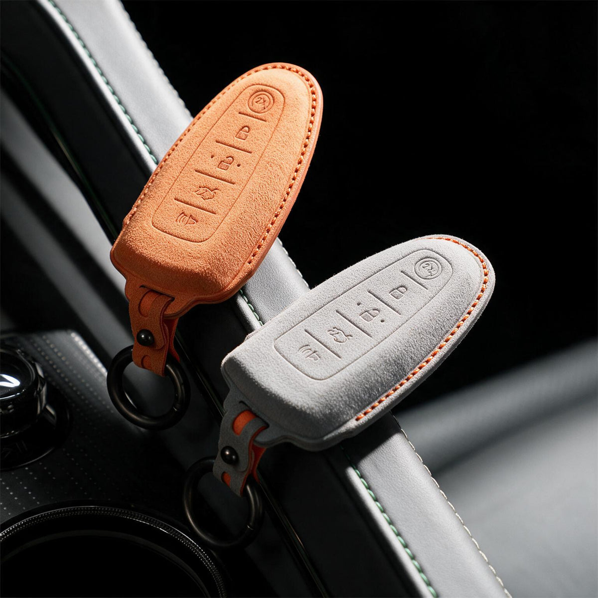 Ford Key Fob Cover — Official Alcántara® | F-150, Explorer, Bronco & More (5 Buttons Slim)