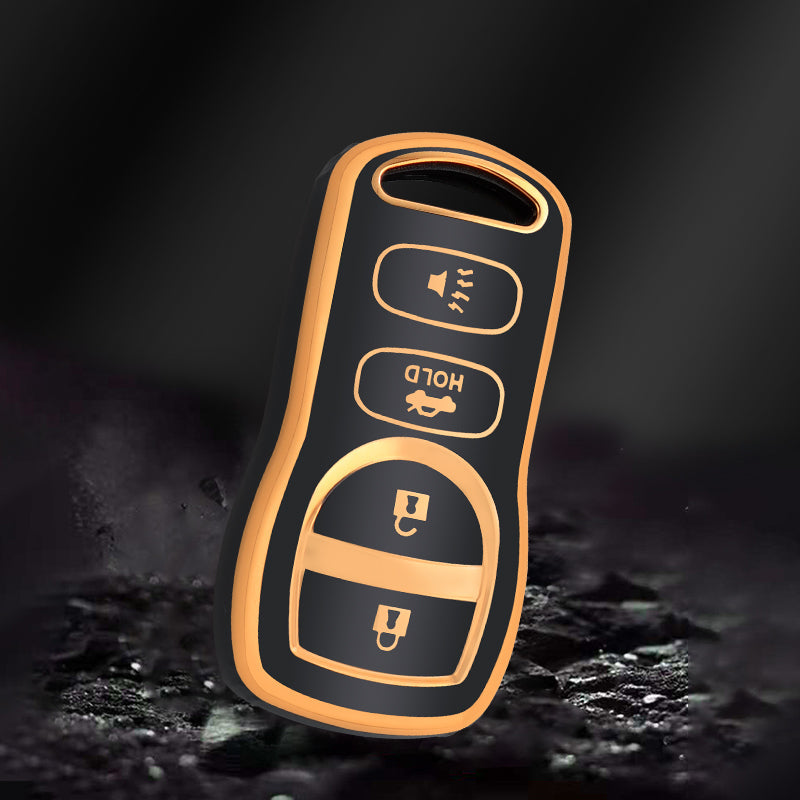 Étui pour Infiniti QX50, QX55, QX60, QX80, Q30, Q50, Q60, Q70, QX30, EX35, EX37, FX35, FX37, FX45, FX50, M35, M37, M45, M56, G25, G35, G37, JX35, I30, I35 (4 Buttons)