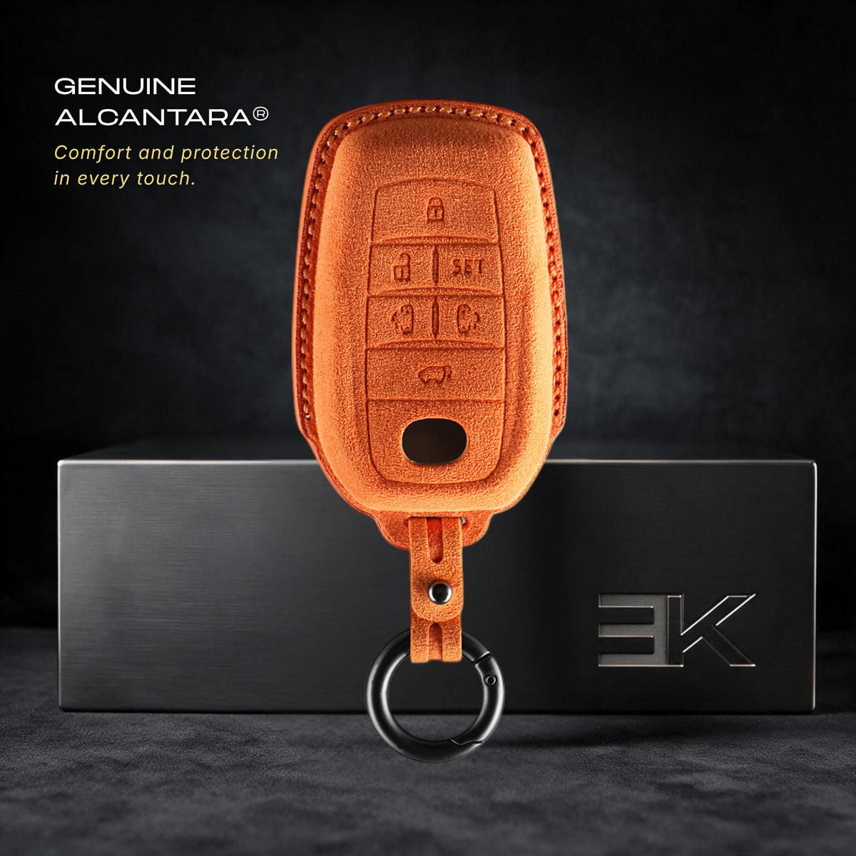 Toyota Key Fob Cover — Official Alcántara® | bZ4X, bZ3, Prius Plus & More