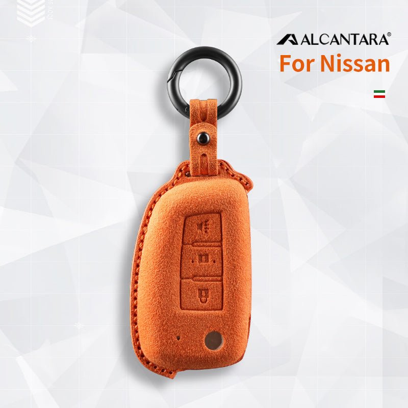 Nissan Key Fob Cover — Official Alcántara® | Versa, Almera, Micra & More