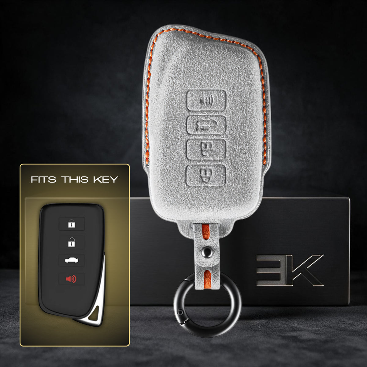 Etui Lexus — Oficjalna Alcántara® | LX, GX, LS & More (4 Buttons)