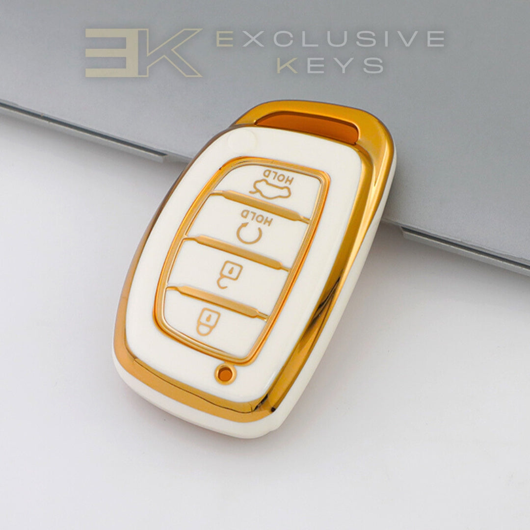 Hyundai غطاء المفتاح الذكي – 4 أزرار (Remote Start + Trunk)