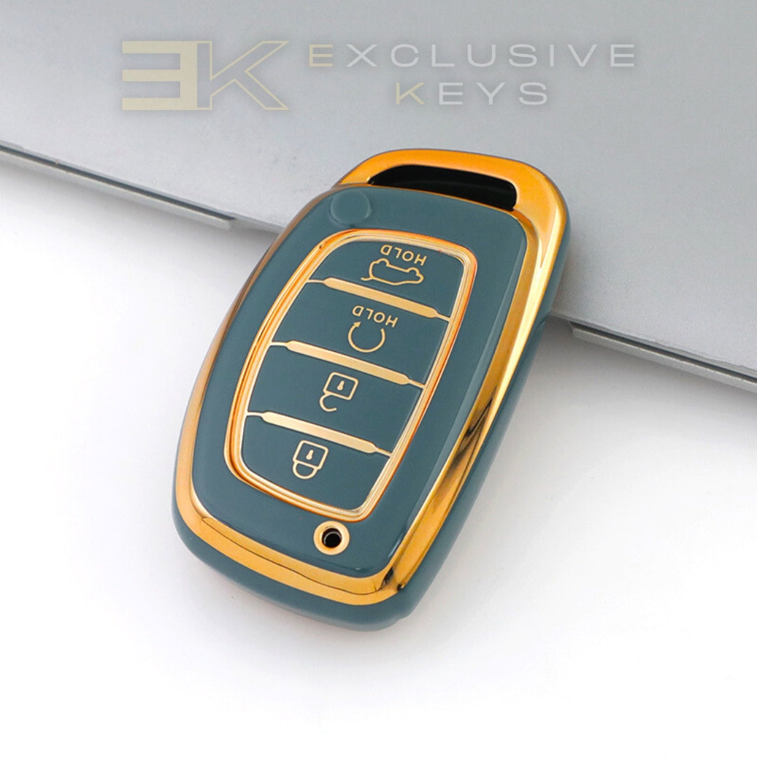 Hyundai غطاء المفتاح الذكي – 4 أزرار (Remote Start + Trunk)