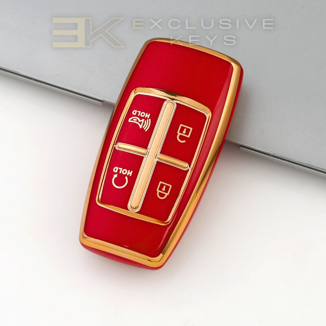 Genesis 4-Button Etui na klucz – Remote Start Top Right / Panic (Horn) Bottom Right