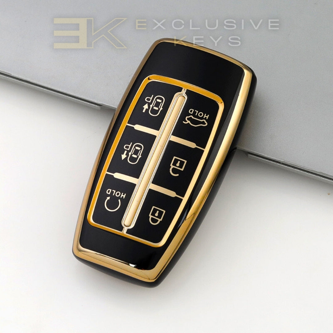 Genesis 6-Taste Key Fob Cover – Remote Start & Parking Assist Version