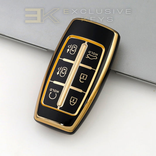 Genesis 6-Taste Key Fob Cover – Remote Start & Parking Assist Version