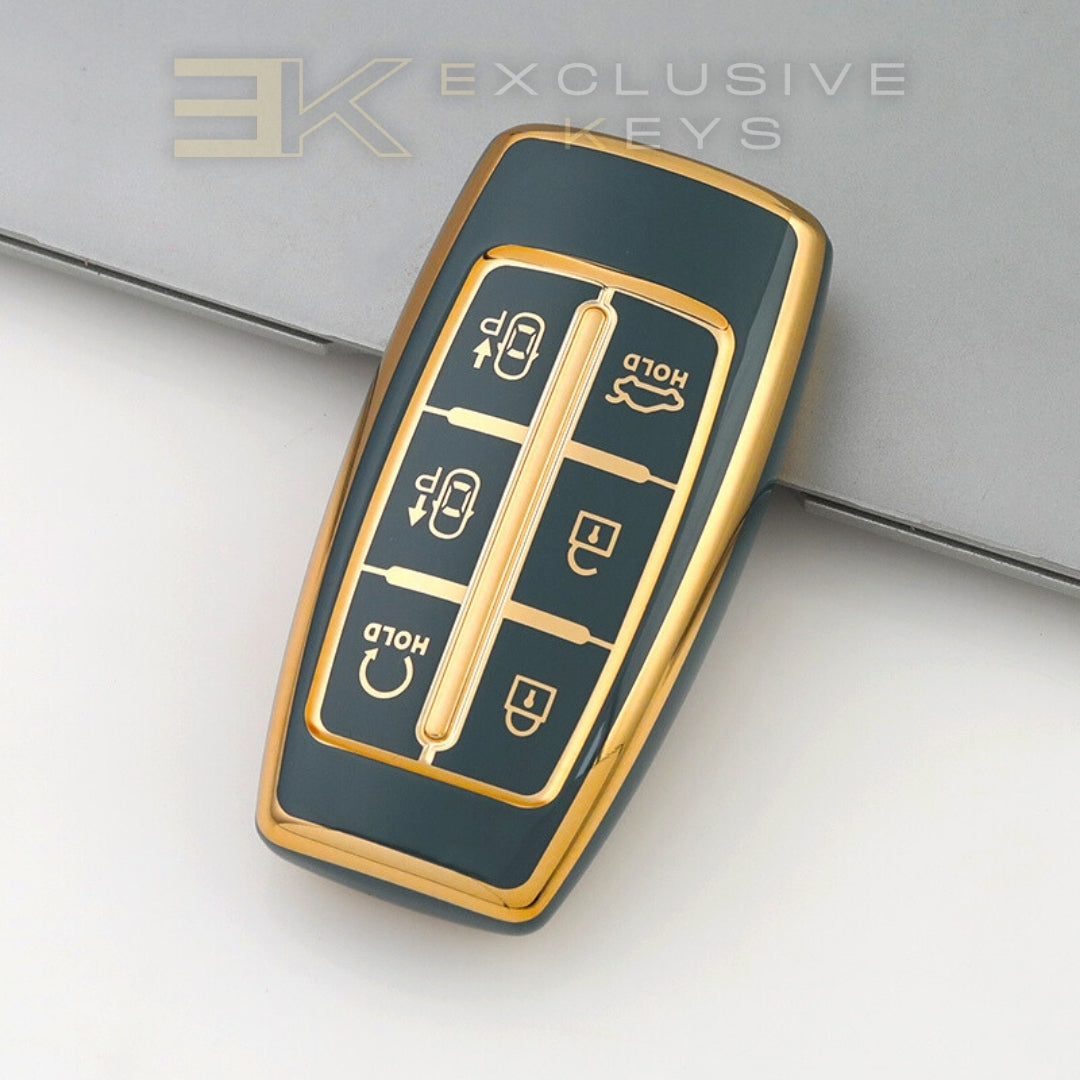Genesis 6-Taste Key Fob Cover – Remote Start & Parking Assist Version