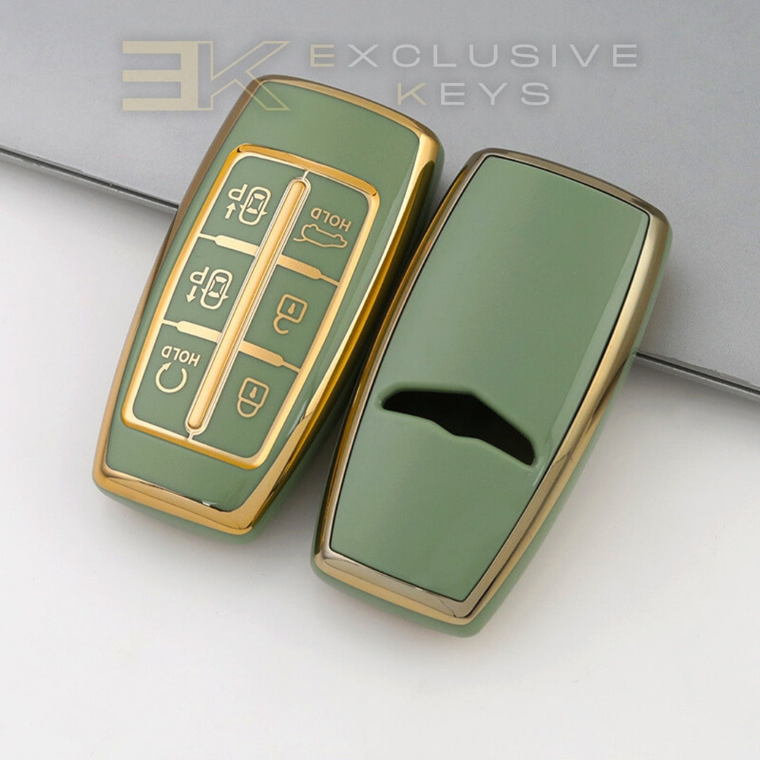 Genesis 6-Taste Key Fob Cover – Remote Start & Parking Assist Version