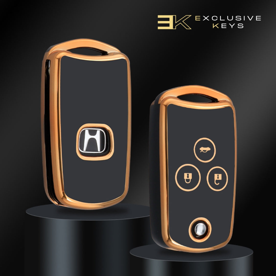 Etui do Honda Civic, Accord, Jazz, CRV, HRV, CRZ, y para Acura TL, TSX, ZDX RSX (3 Buttons)
