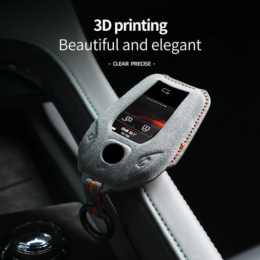 BMW Key Fob Cover — Official Alcántara® | i4, iX, X5, 5 Series & More