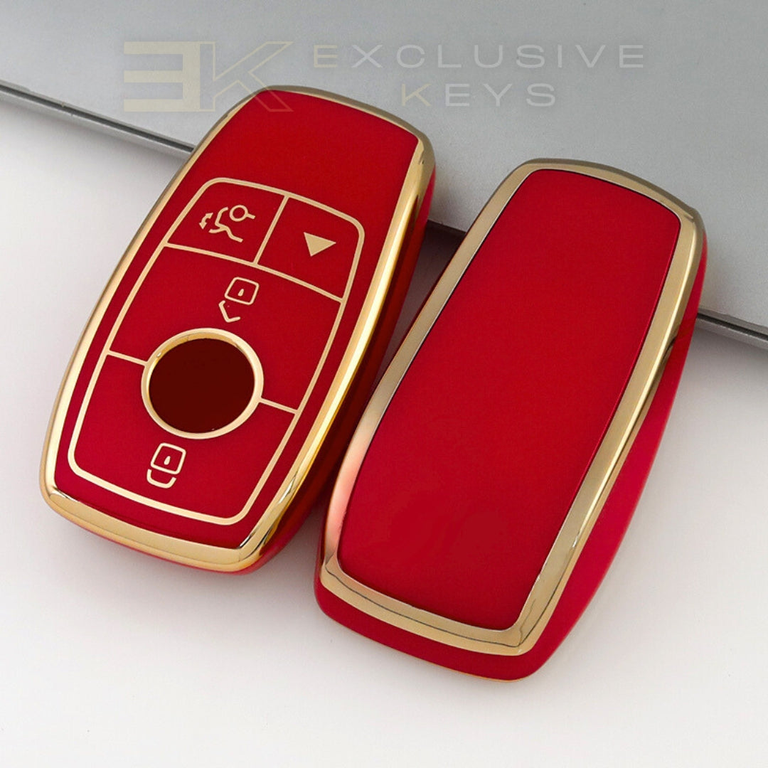 غطاء مفتاح Mercedes Benz A, B, C, E, S, G,  GLC, CLE, CLA Class (AMG) (4 Buttons)