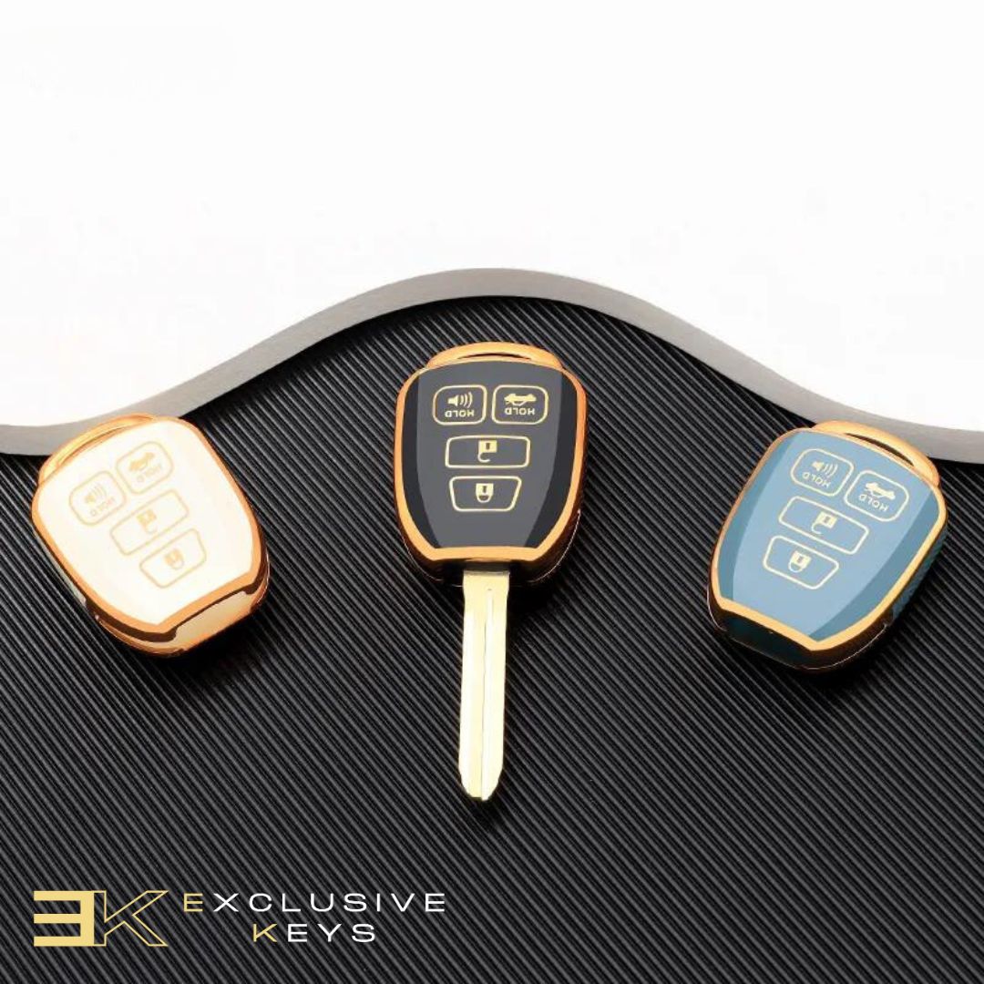 Étui pour Toyota Prius, Corolla, Yaris, Avensis, Camry y RAV4 (4 buttons) (2012, 2013, 2014, 2015, 2016, 2017, 2018)