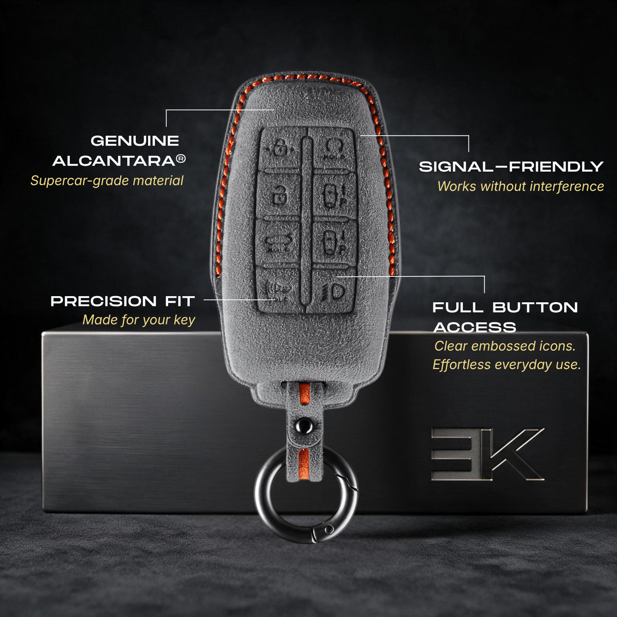 Genesis Key Fob Cover — Official Alcántara® | GV80, G80, GV70, G70 & More