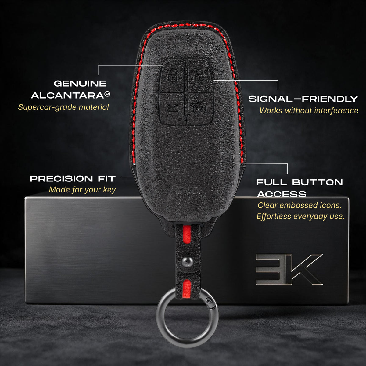 Ferrari Key Fob Cover — Official Alcántara® | 488, SF90, F8 Tributo & More