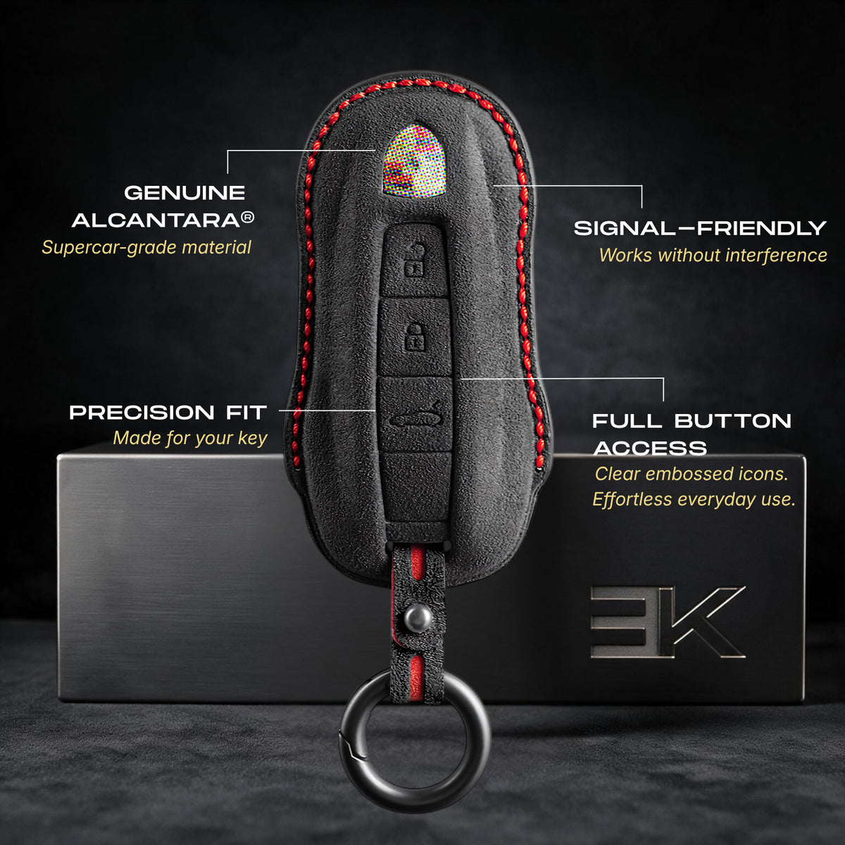 Porsche Sleutelhoes — Officieel Alcántara® | 911, Cayenne, Macan & More