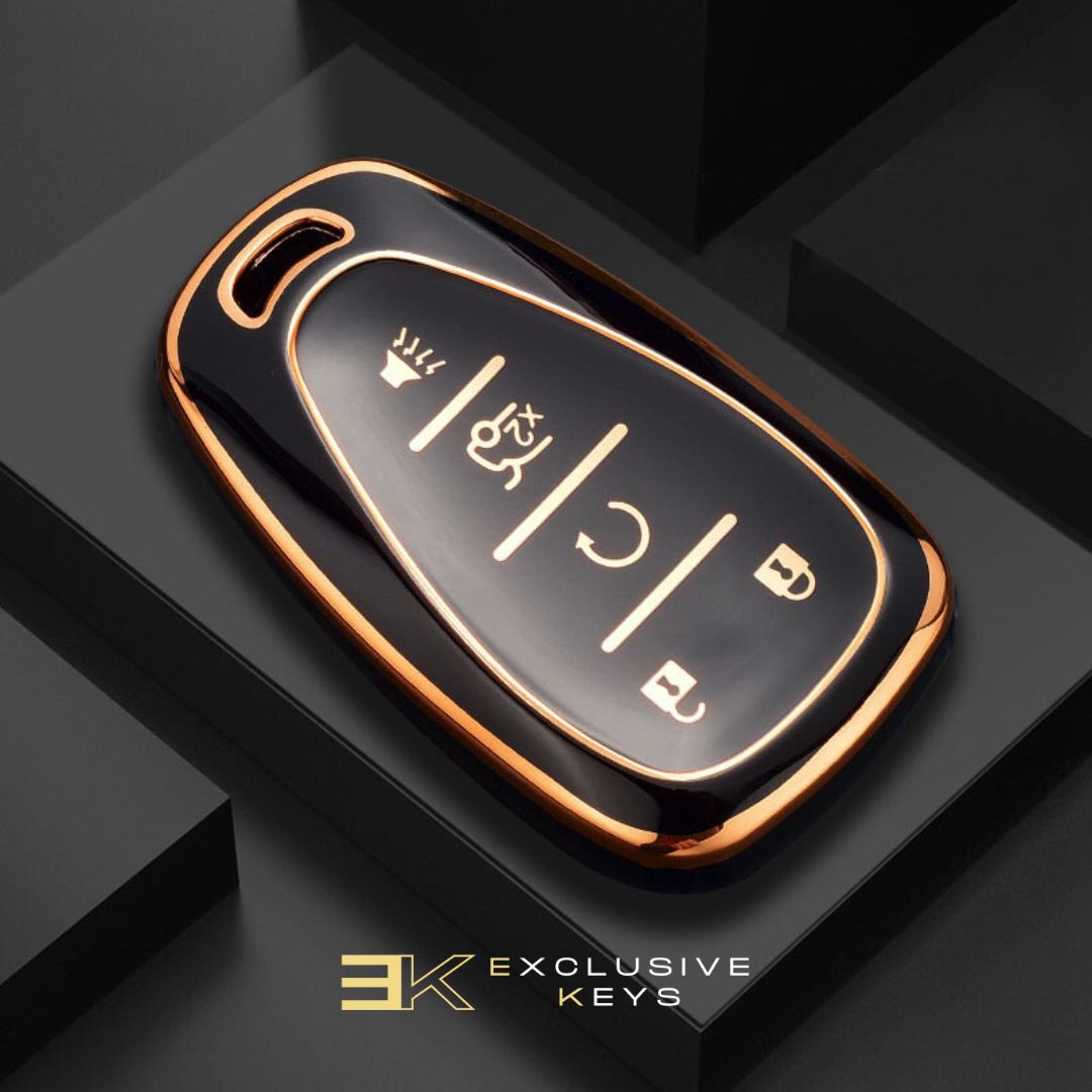 غطاء مفتاح Chevrolet Chevy, Camaro, Cruze, Malibu, Sonic, Volt, Tracker, Spark, Bolt y Trax (5 Buttons)