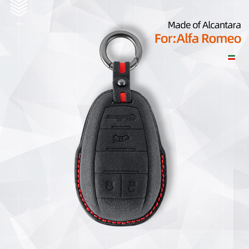Alfa Romeo Anahtar Kılıfı — Resmi Alcántara® | Giulia, Stelvio, Tonale & More