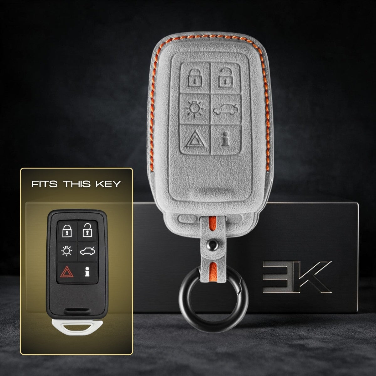 Volvo Sleutelhoes — Officieel Alcántara® | V90, V60 Cross Country, V40 & More