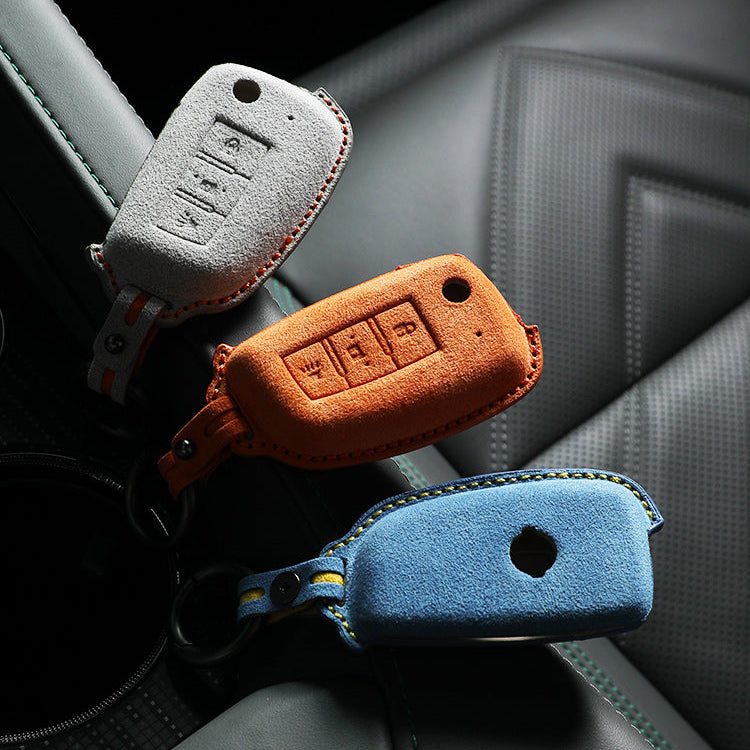 Nissan Key Fob Cover — Official Alcántara® | Versa, Almera, Micra & More
