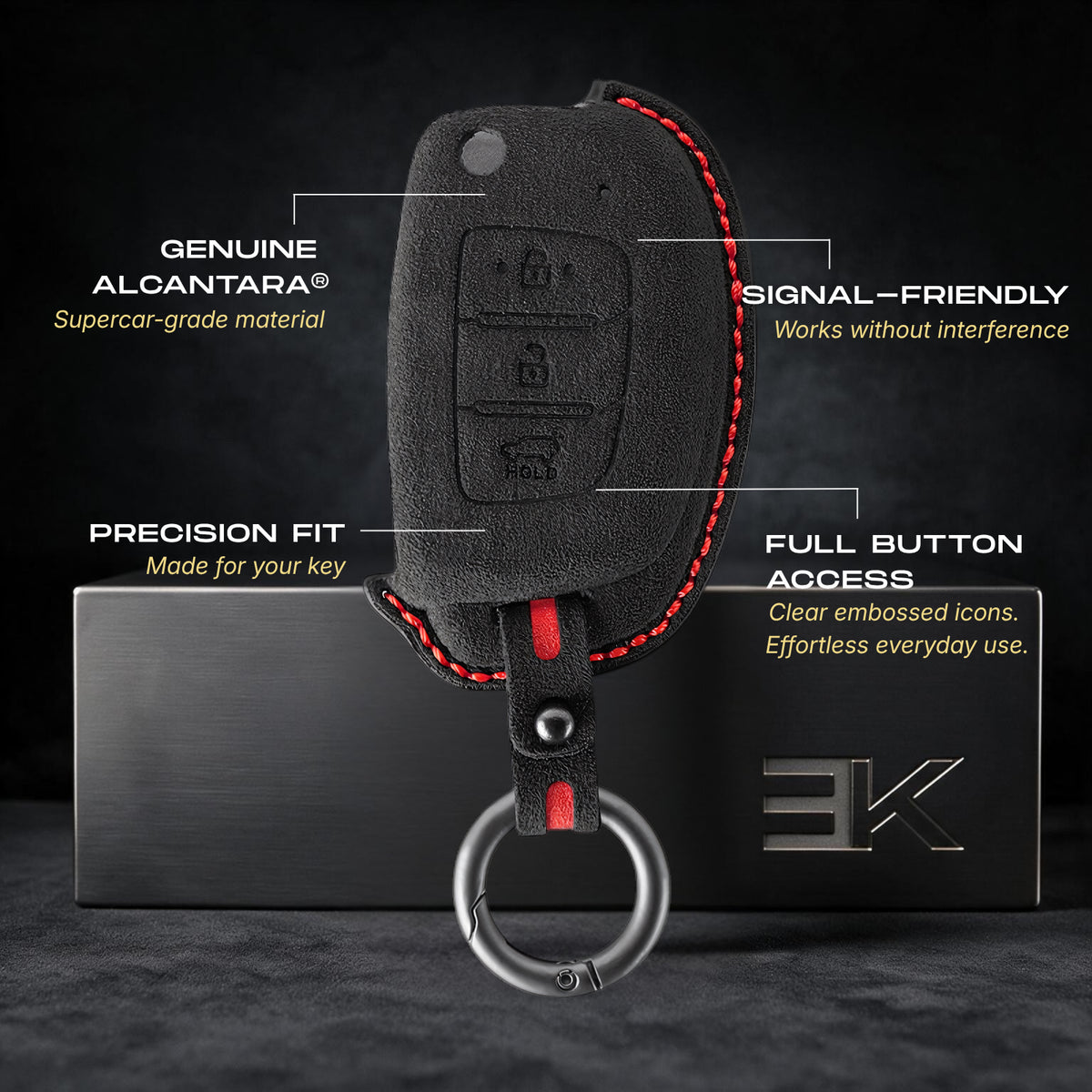 Hyundai Key Fob Cover — Official Alcántara® | Ioniq 5, Ioniq 6, NEXO & More