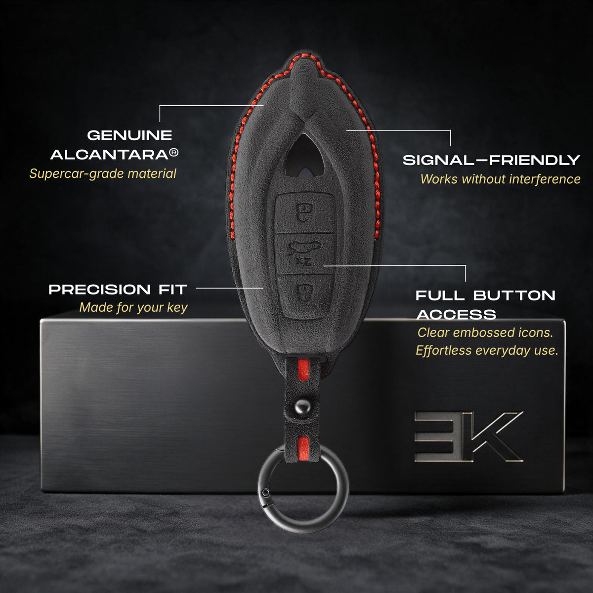 Lamborghini Key Fob Cover — Official Alcántara® | Urus, Huracán, Revuelto