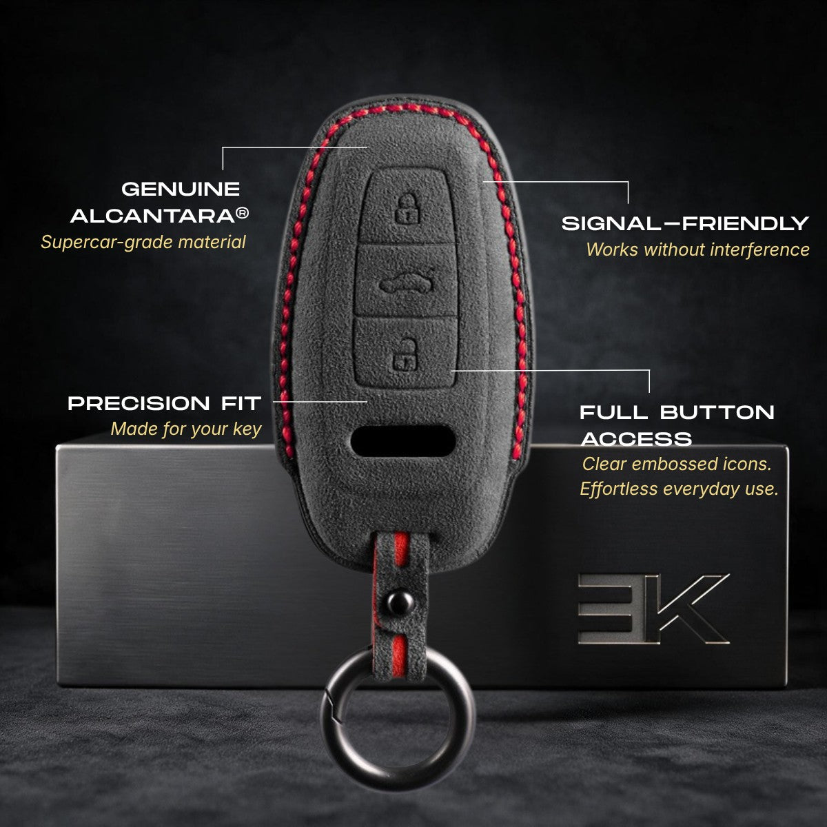 Audi Key Fob Cover — Official Alcántara® | A6, A7, Q7, Q8 & More