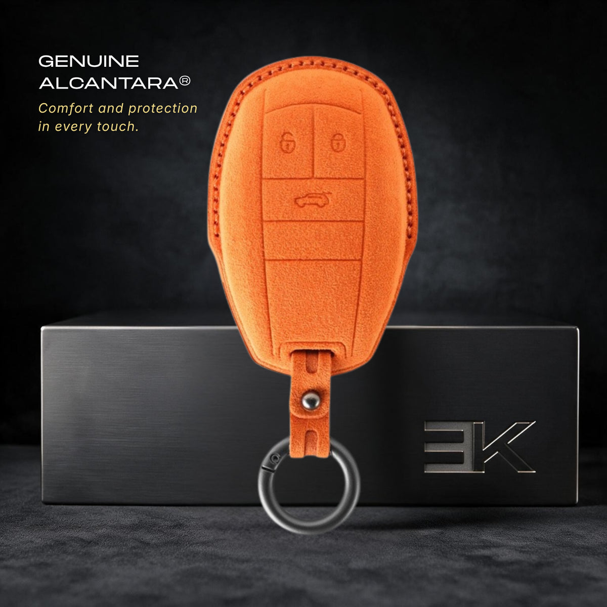 Bentley Key Fob Cover — Official Alcántara® | Bentayga, Mulsanne & More (3 Buttons)
