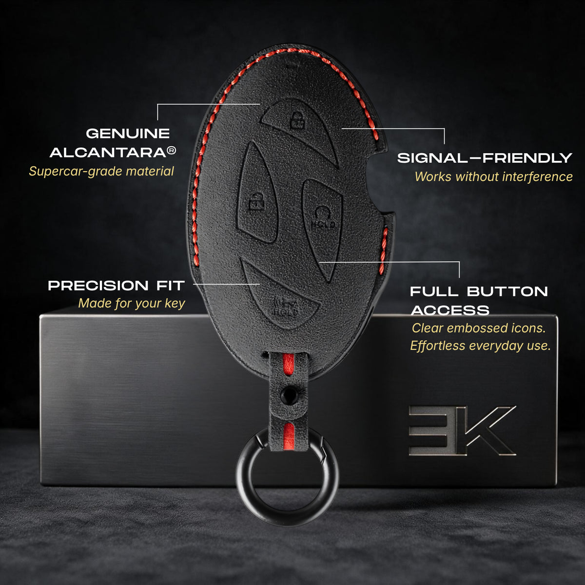 Hyundai Key Fob Cover — Official Alcántara® | Sonata, Venue, Palisade & More