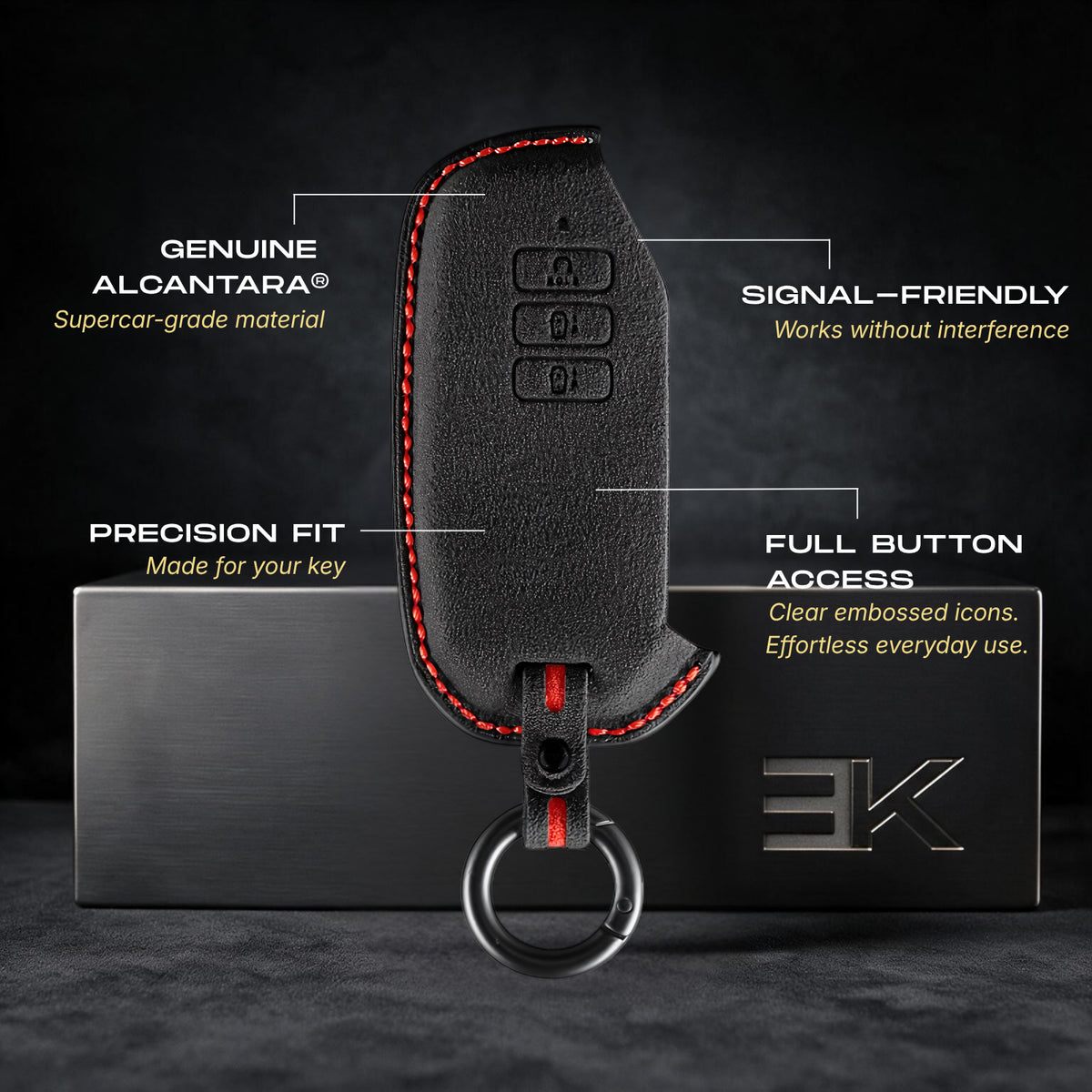 Kia Key Fob Cover — Official Alcántara® | Telluride, Carnival, Stinger & More