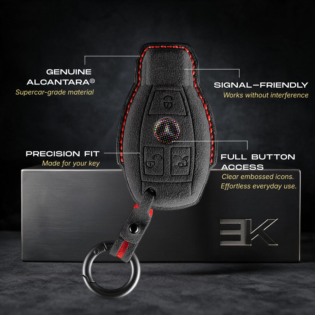 Mercedes Sleutelhoes — Officieel Alcántara® | GLA, GLB, EQA & More