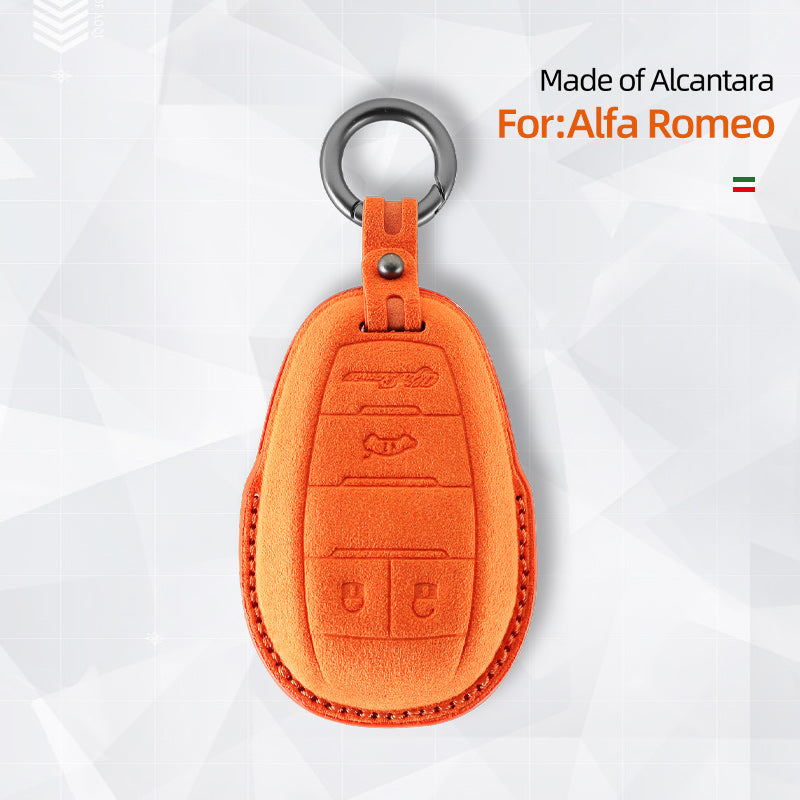 Alfa Romeo Anahtar Kılıfı — Resmi Alcántara® | Giulia, Stelvio, Tonale & More