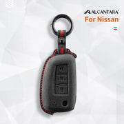 Nissan Key Fob Cover — Official Alcántara® | Versa, Almera, Micra & More