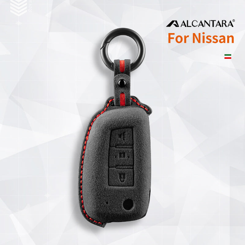 Nissan Key Fob Cover — Official Alcántara® | Versa, Almera, Micra & More