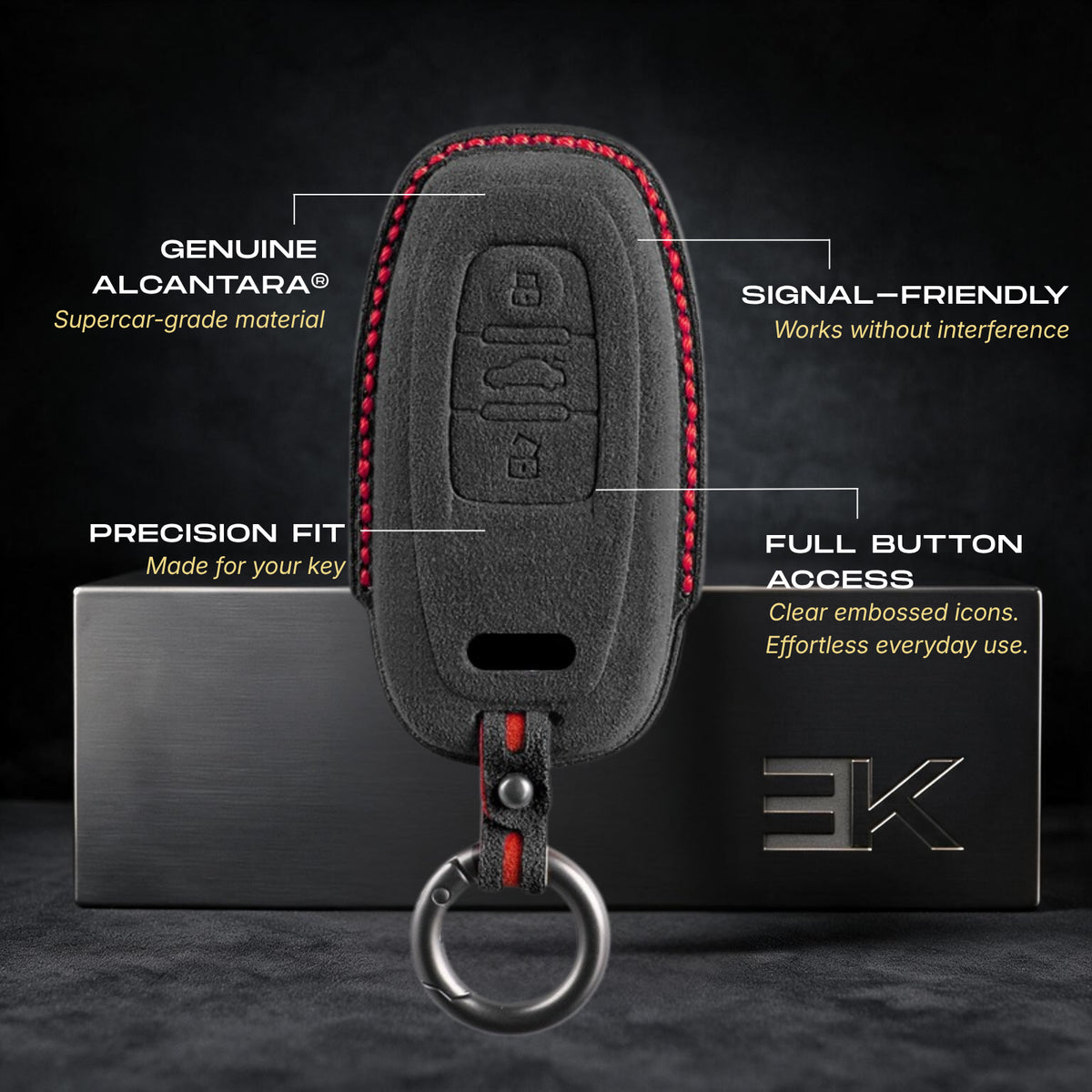 غطاء مفتاح Audi — الكانتارا® الرسمي | S3, S4, S5, RS3 & More