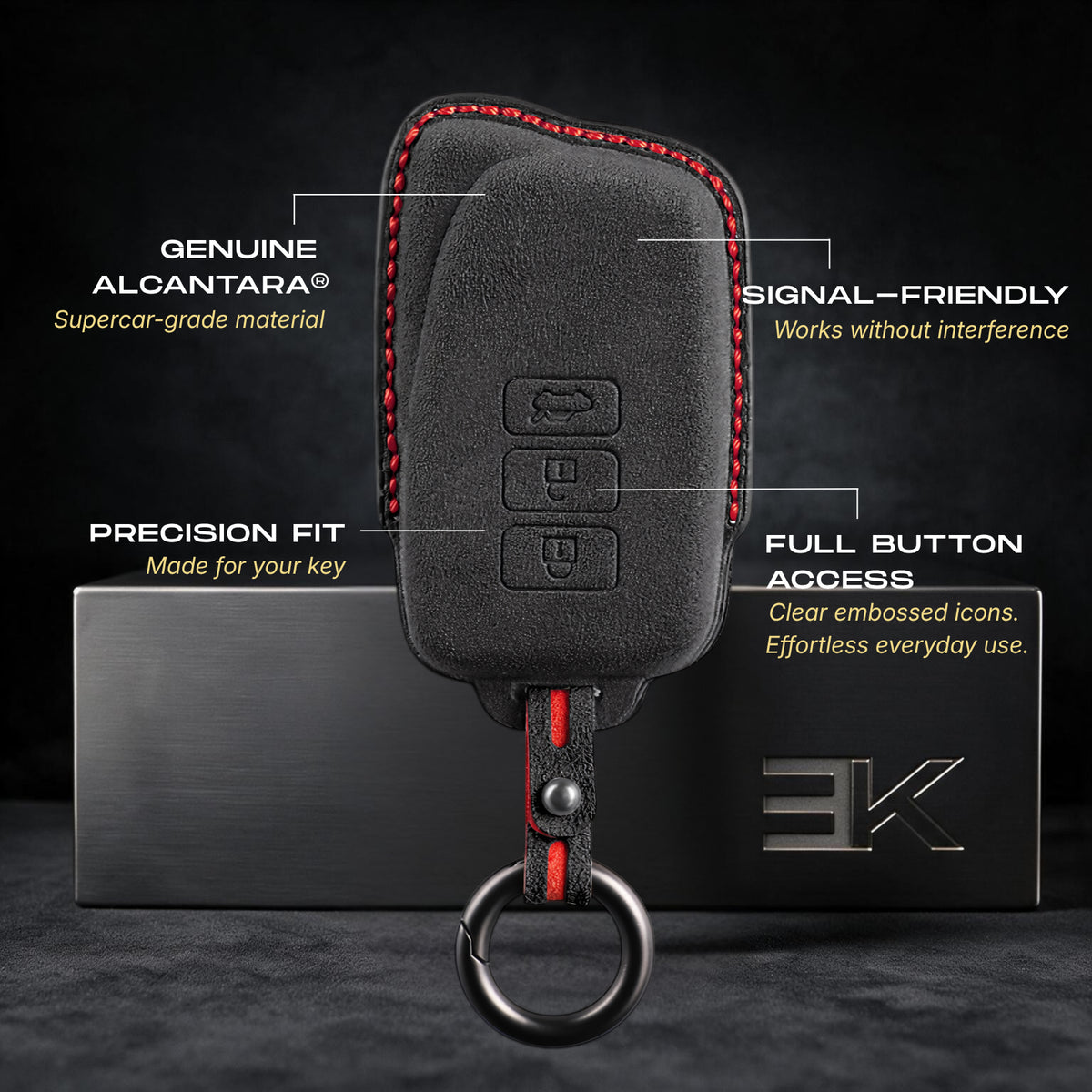 Lexus Key Fob Cover — Official Alcántara® | ES, RX, NX & More (2 Buttons)