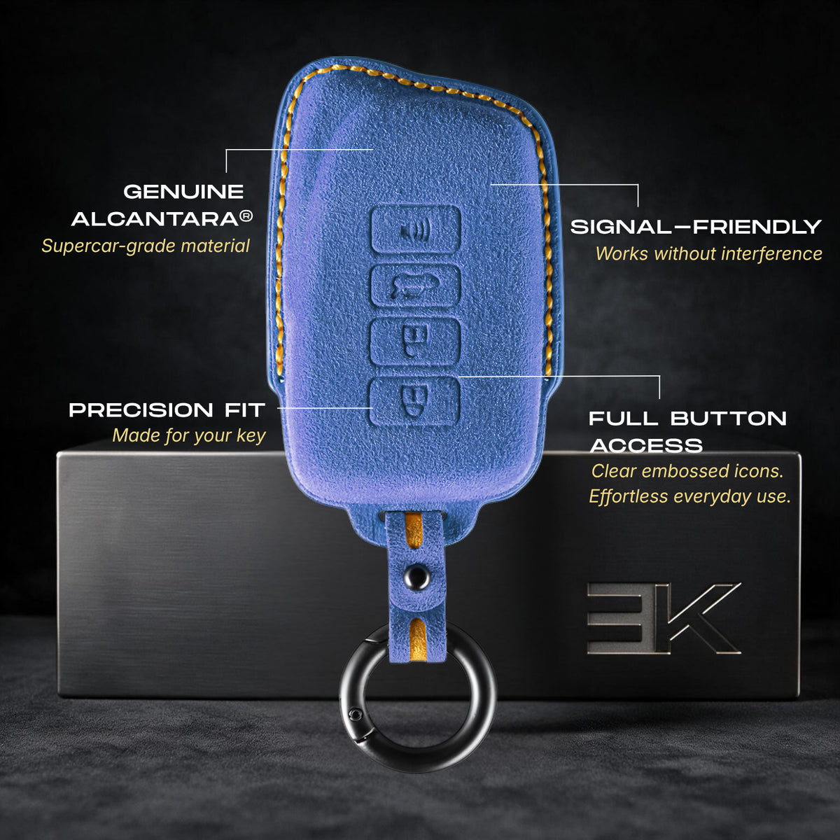 Etui Lexus — Oficjalna Alcántara® | LX, GX, LS & More (4 Buttons)
