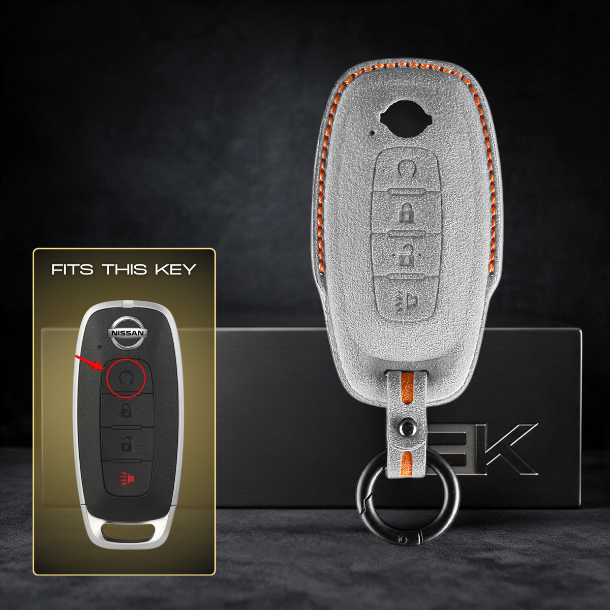 Nissan Sleutelhoes — Officieel Alcántara® | Elgrand, Serena, Livina & More