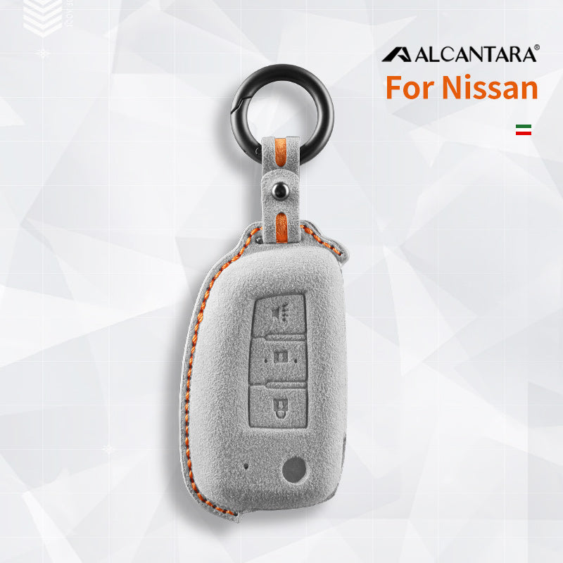 Nissan Key Fob Cover — Official Alcántara® | Versa, Almera, Micra & More